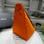 Prada Large Canvas Triangle bag 2VY007 Orange 2023
