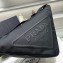 Prada Large Canvas Triangle bag 2VY007 Black 2023