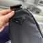 Prada Large Canvas Triangle bag 2VY007 Black 2023