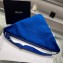 Prada Large Canvas Triangle bag 2VY007 Blue 2023