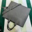 Prada Leather tote bag 2VG109 Gray 2023