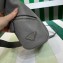 Prada Leather bag with shoulder strap 2VH165 Gray 2023