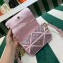 Prada Satin mini bag with crystals 1BD329 Pink 2023