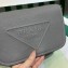 Prada Leather bag with shoulder strap 2VD056 Gray 2023