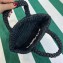 Prada Small crochet tote bag 1BG422 Black 2023