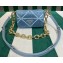 Prada Satin mini bag with crystals 1BD329 Blue 2023