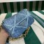 Prada Satin mini bag with crystals 1BD329 Blue 2023