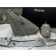 Prada Triangle Satin bag with crystals 1NE190 Gray 2023