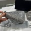 Prada Triangle Satin bag with crystals 1NE190 Gray 2023