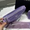 Prada Triangle Satin bag with crystals 1NE190 Purple 2023