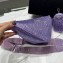 Prada Triangle Satin bag with crystals 1NE190 Purple 2023