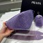 Prada Triangle Satin bag with crystals 1NE190 Purple 2023