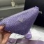 Prada Triangle Satin bag with crystals 1NE190 Purple 2023