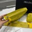 Prada Triangle Satin bag with crystals 1NE190 Yellow 2023