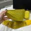 Prada Triangle Satin bag with crystals 1NE190 Yellow 2023