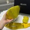 Prada Triangle Satin bag with crystals 1NE190 Yellow 2023