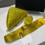 Prada Triangle Satin bag with crystals 1NE190 Yellow 2023