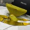 Prada Triangle Satin bag with crystals 1NE190 Yellow 2023