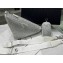 Prada Triangle Satin bag with crystals 1NE190 White 2023