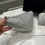 Prada Triangle Satin bag with crystals 1NE190 White 2023