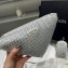Prada Triangle Satin bag with crystals 1NE190 White 2023