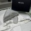 Prada Triangle Satin bag with crystals 1NE190 White 2023