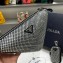 Prada Triangle Satin bag with crystals 1NE190 Black 2023