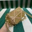 Prada Satin mini bag with crystals 1BD329 Gold 2023
