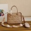 Prada Galleria Spectrum Leather Bag 1BA863 Beige 2023