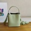 Prada Panier Brushed Leather Tote Bag 1BA319 Light Green 2023