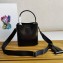 Prada Panier Brushed Leather Tote Bag 1BA319 Black 2023