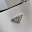 Prada Panier Brushed Leather Tote Bag 1BA319 White 2023
