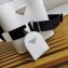 Prada Panier Brushed Leather Tote Bag 1BA319 White 2023