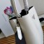 Prada Panier Brushed Leather Tote Bag 1BA319 White 2023