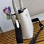 Prada Panier Brushed Leather Tote Bag 1BA319 White 2023