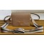 Prada Vitello Daino Double Leather Shoulder Bag 1BD102 Brown 2023
