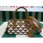 Prada Symbole embroidered fabric top-handle 1BB846 Brown 2023