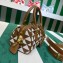Prada Symbole embroidered fabric top-handle 1BB846 Brown 2023