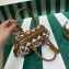 Prada Symbole embroidered fabric top-handle 1BB846 Brown 2023