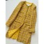 chanel Wool & Cotton Tweed Yellow, Brown & Ecru coat P77685 2024 