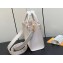 Louis Vuitton Grained calf leather Lock & Go Bag M23637 White 2023