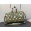 Louis Vuitton Monogram Empreinte leather Keepall Bandoulière 45 Bag M46671 Kaki 2023