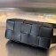 Bottega Veneta Intreccio leather Small Brick Cassette cross-body bag with adjustable strap 729251 Black