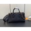 Louis Vuitton Embossed grained cowhide leather OnTheGo East West Bag M23640 Black 2023