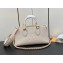 Louis Vuitton Embossed grained cowhide leather OnTheGo East West Bag M23698 Cream 2023