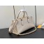 Louis Vuitton Embossed grained cowhide leather OnTheGo East West Bag M23698 Cream 2023