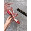 Gucci Patent Leather Sandal with Bee ‎524624 Red 2018