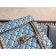 Valentino Rhombus Rockstud Spike Medium Chain Shoulder Bag Light Blue