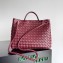Bottega Veneta Intrecciato leather Medium Andiamo top handle Bag Burgundy