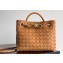 Bottega Veneta Intrecciato leather Small Andiamo top handle Bag Brown